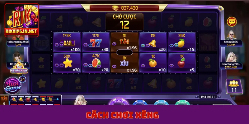 cách chơi xèng